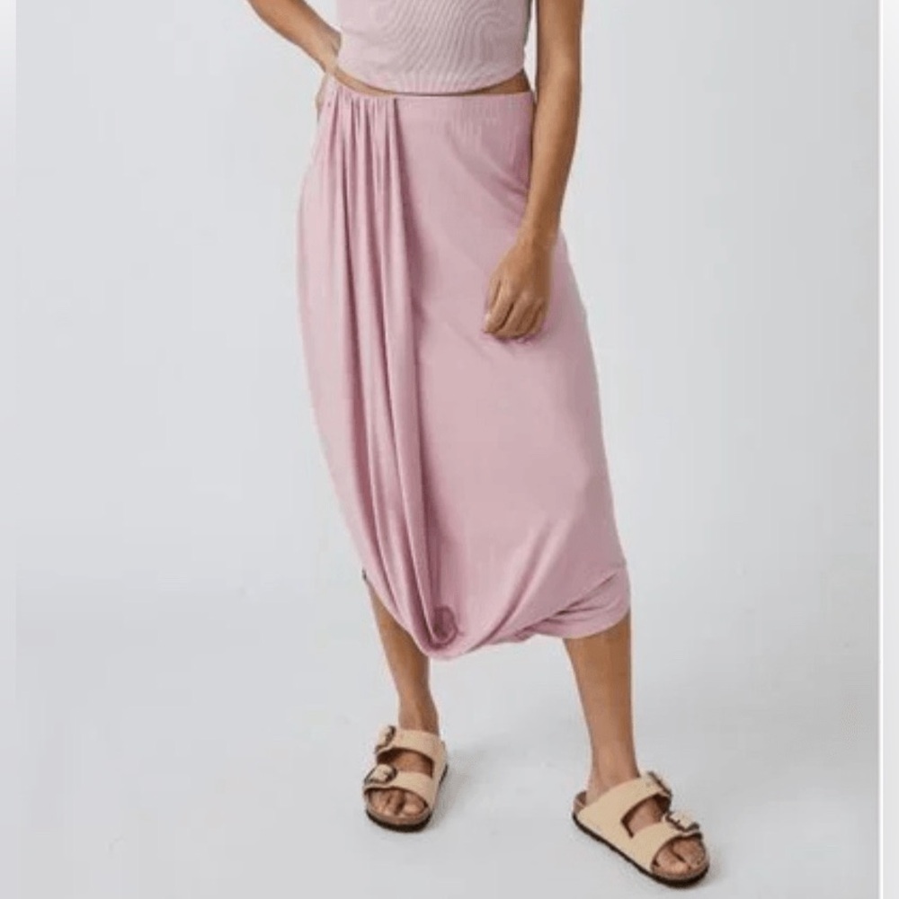 Free People Beach Daphne Free-flowing High Rise Skirt